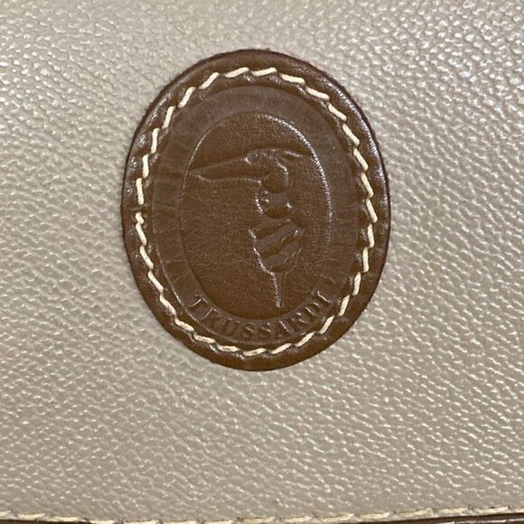 Trussardi Crespo Collection Italian Leather Unisex Messenger Bag Vintage - Picture 6 of 16